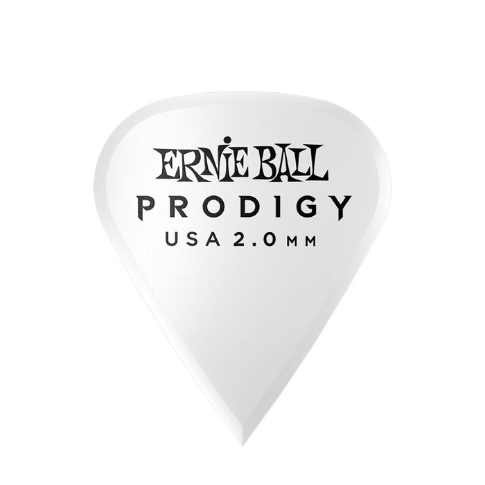 Ernie Ball | Prodigy Picks | Sharp | White | 2.0 mm | 6 Pieces | P09341