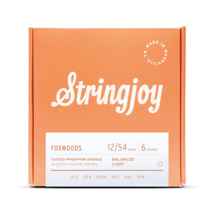 Stringjoy | Foxwoods | Light Gauge (12-54) | Coated Phosphor Bronze | Acoustic Guitar Strings