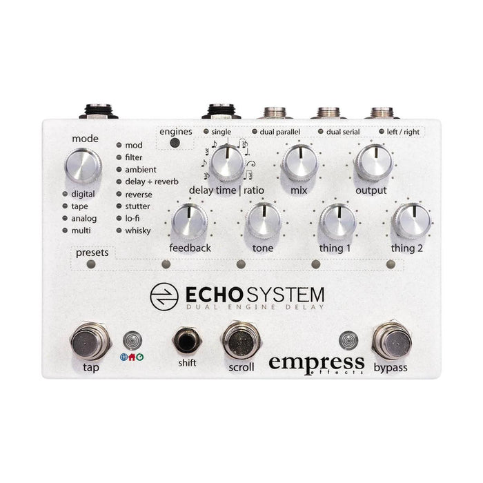 Empress Effects | ECHOSYSTEM | Digital Multi-Delay | Studio Grade 42+ Algorithms