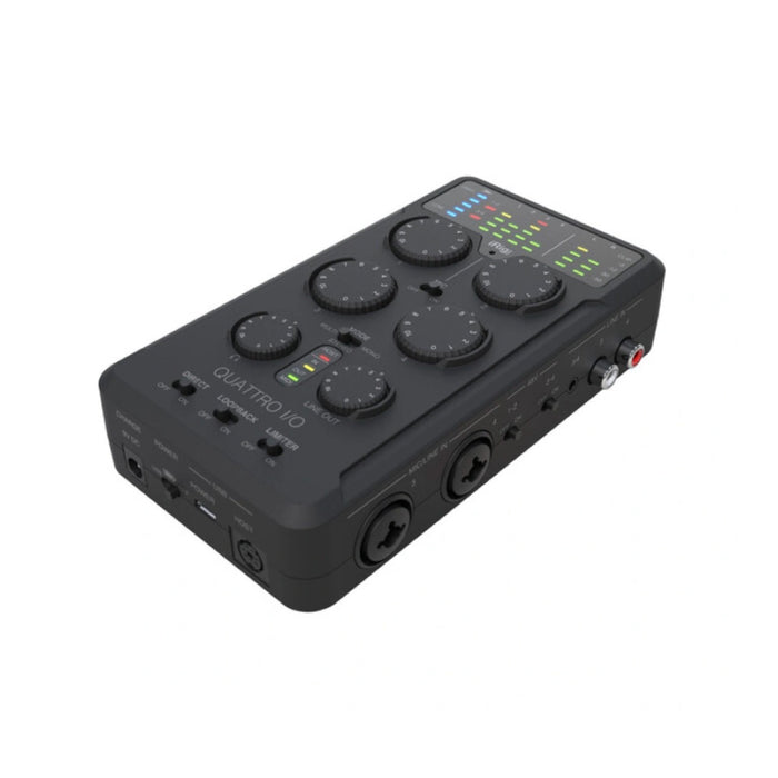 IK Multimedia | iRig Pro Quattro I/O | 4-input Pro Field Recording Interface & Mixer