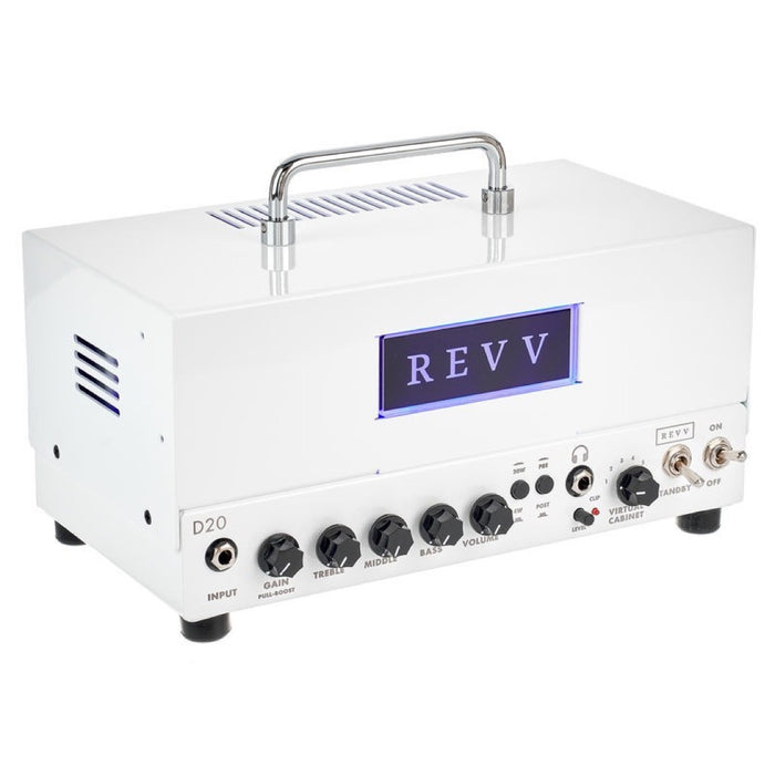 REVV | D20 Lunchbox | All-Tube Amp w/ Built-in Torpedo Reactive Load | White
