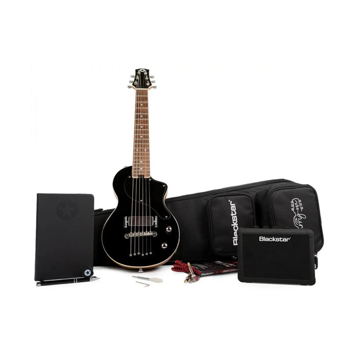 Blackstar | Carry-on Guitar FLY Pack | Jet Black | W/ Premium Gigbag, FLY Amp, Notebook