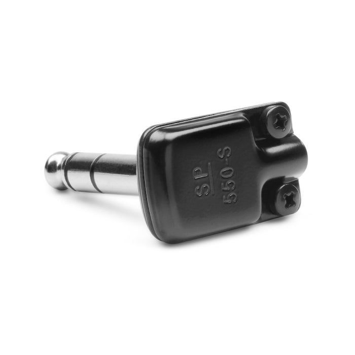 SquarePlug | SP550-S | Low Profile Flat Right Angle TRS Connector | up to 5.8mm OD