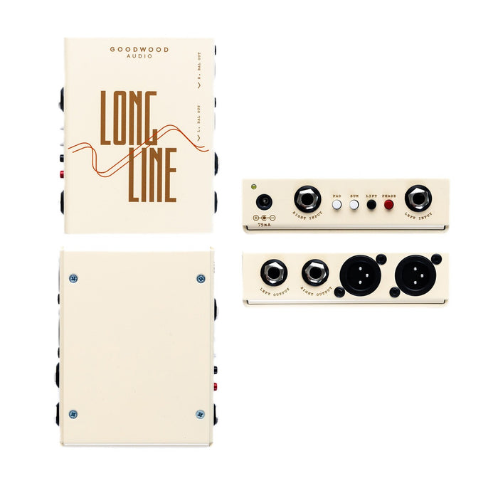 Goodwood Audio | LongLine | Pedalboard Friendly DI / Line Driver | w/ Isolation & Phase Control