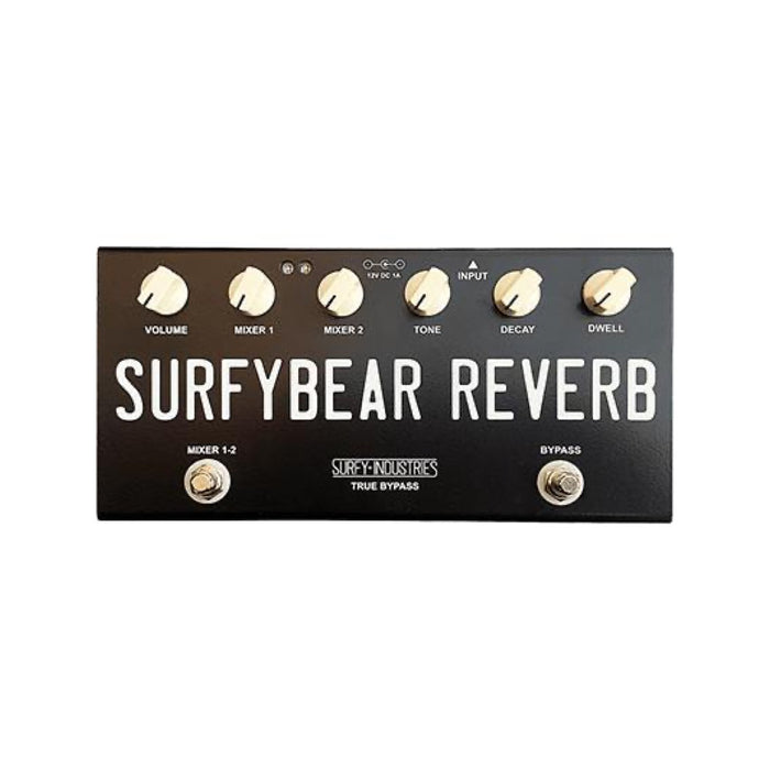 Surfy Industries | SurfyBear Compact | Real Spring Reverb | Black
