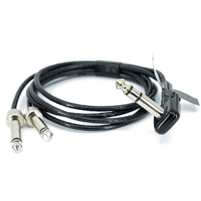 SquarePlug | 3 Monkeys | Y-Cable | TRS Stereo to Dual Mono | SP550-S | 20cm | Cut to your length | Iridium, HX Stomp, Meris Mecury 7 & PBC Mastermind
