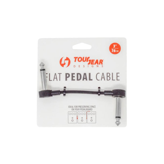 TourGear Designs | Flat Audio Patch Cable | TS Mono to TS Mono | S Shape (TGD CBL FP 3 S) - Gsus4