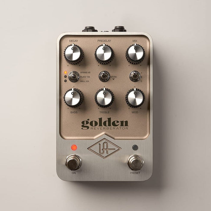 Universal Audio | UAFX Golden Reverberator | A Stompbox Filled with Classic Studio Reverbs (UA - GOLDEN) - Gsus4