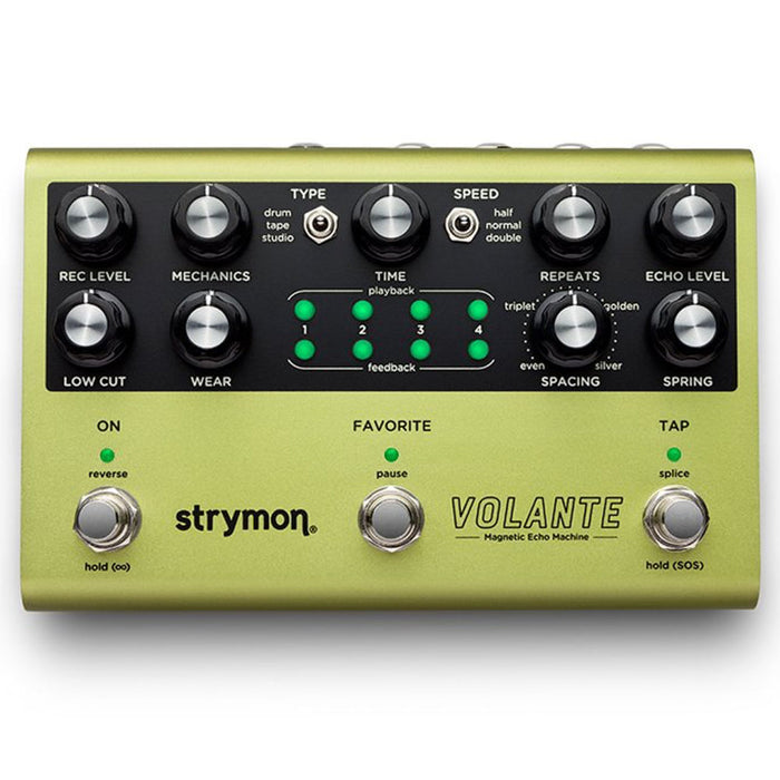 Strymon | VOLANTE | Magnetic Echo Machine | Stereo Multi-Head Delay & Vintage Spring Reverb