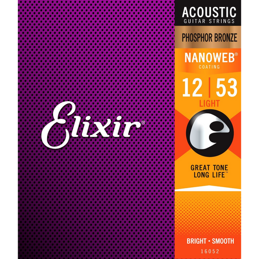 12 Sets BULK BUY | Elixir | Acoustic Strings | Phosphor Bronze | Light | NANOWEB - Gsus4